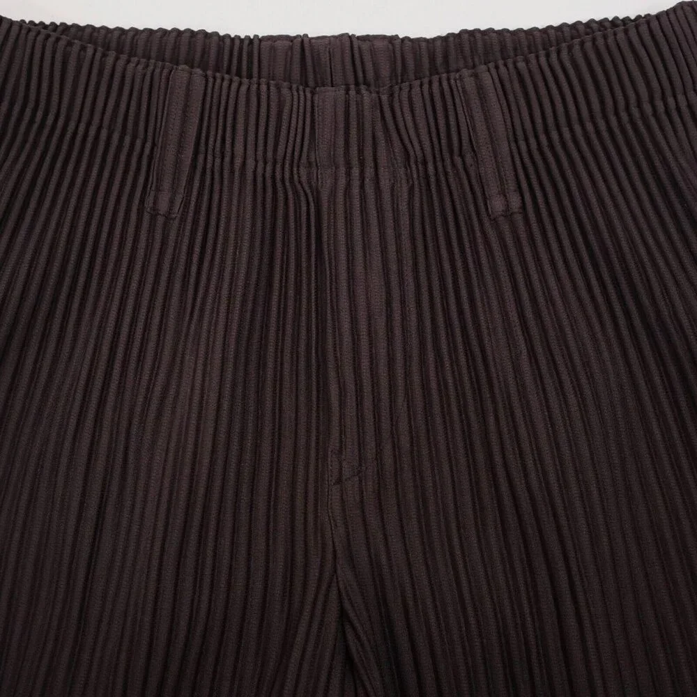 Issey Miyake Homme Plisse 2 / Medium shorts cropped pants matte black w/pockets - Picture 7 of 11
